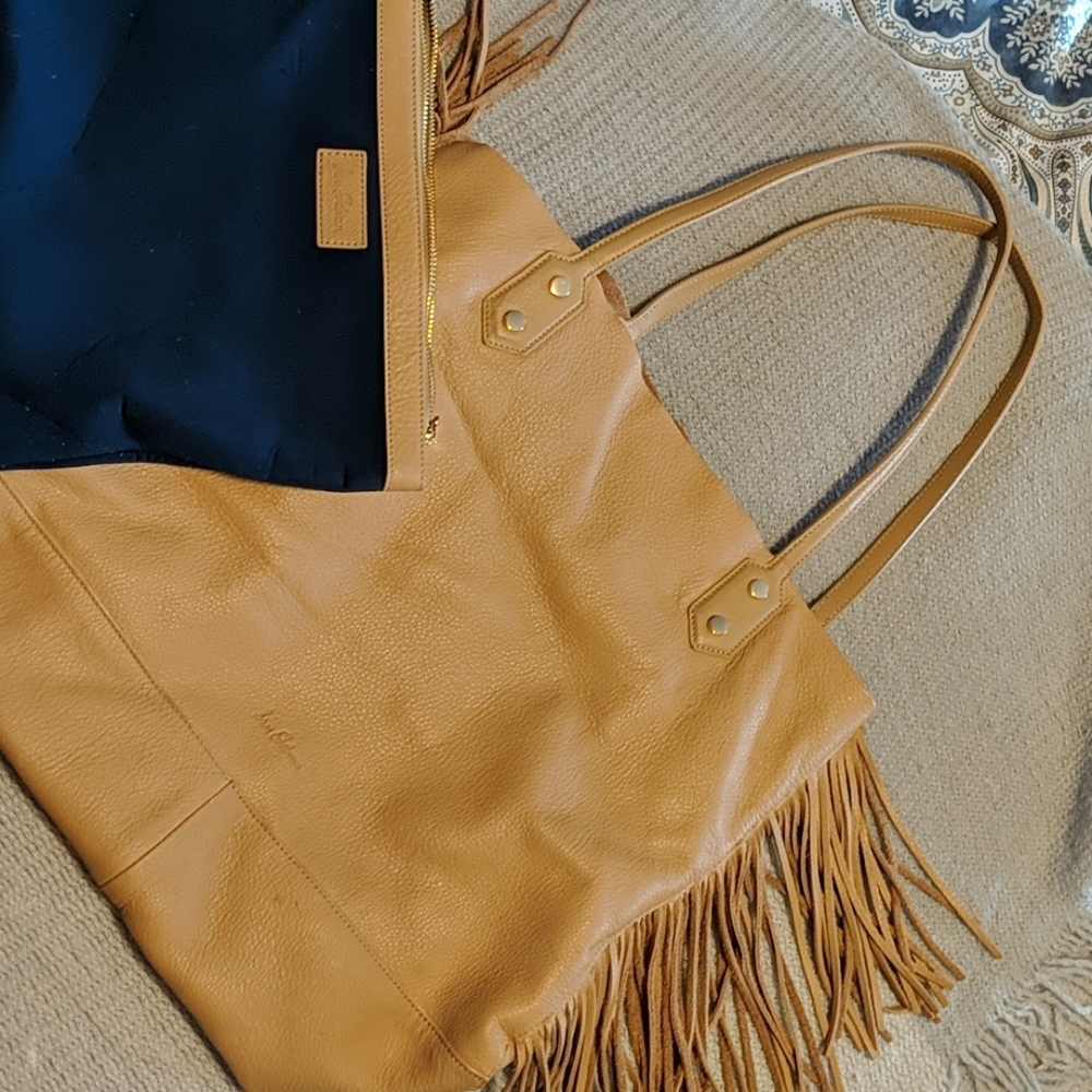 Sam Edelman Leather Fringe Tote